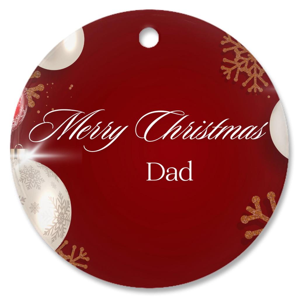 Dad Porcelain Ornaments