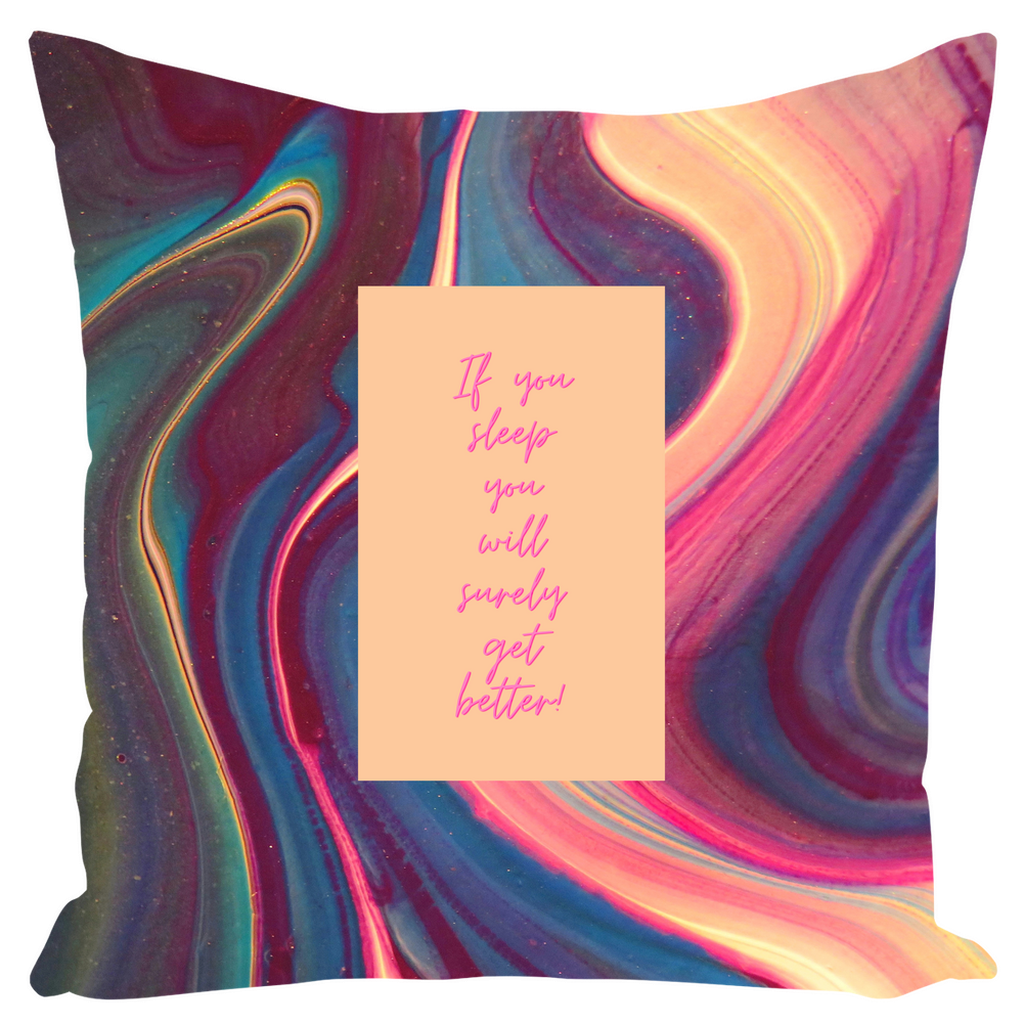 Sleep well Throw Pillows