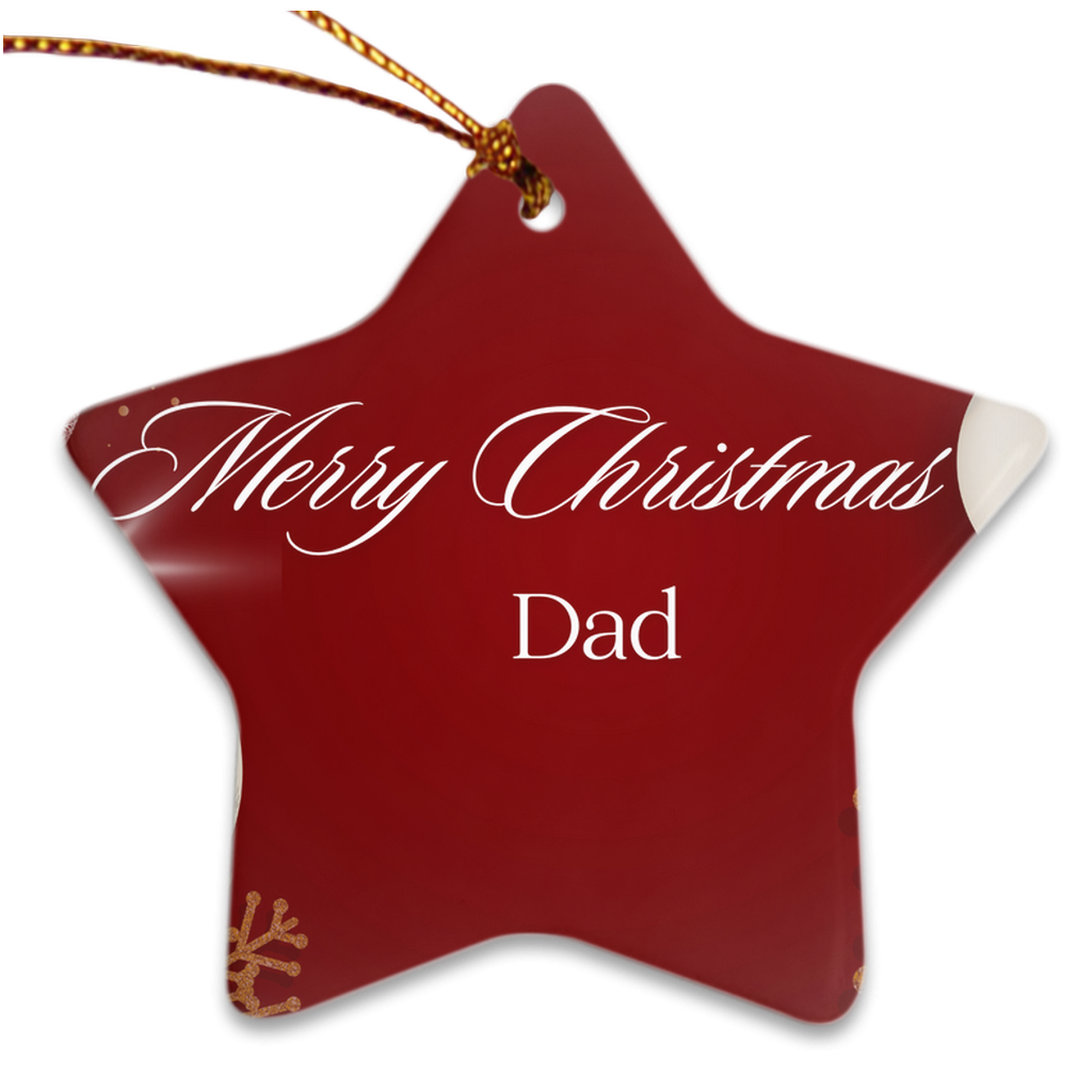 Dad Porcelain Ornaments