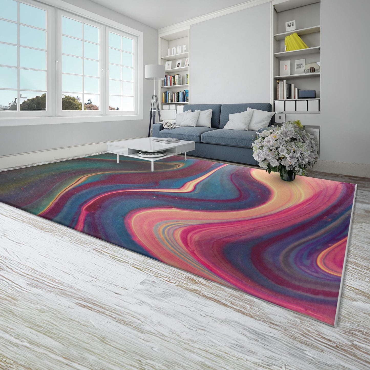 Bold & colourful area Rug