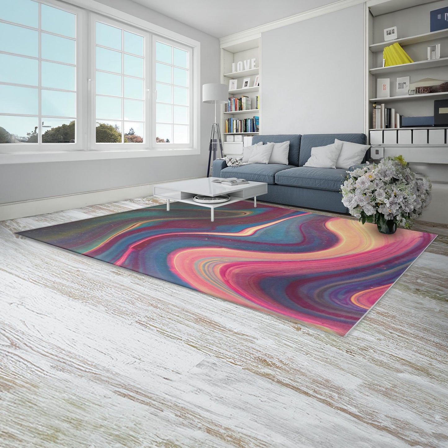 Bold & colourful area Rug