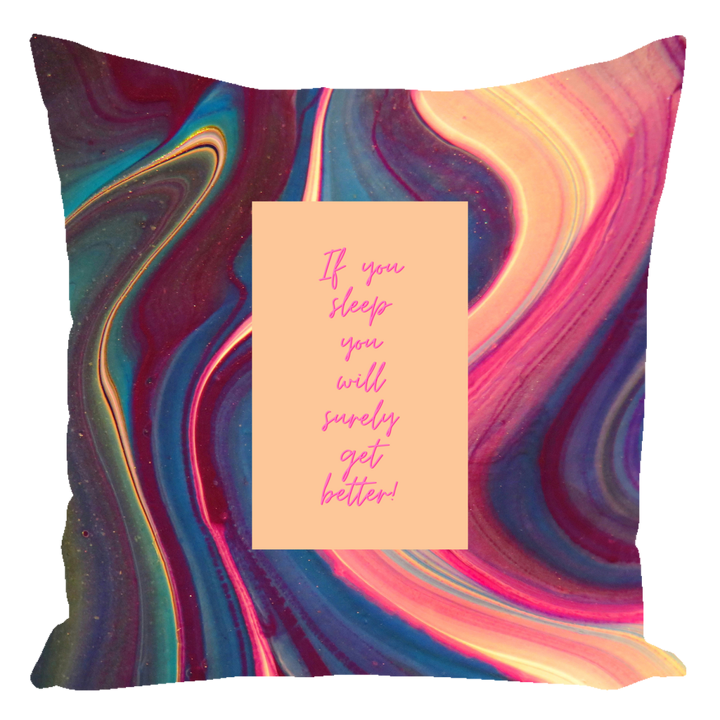 Sleep well Throw Pillows