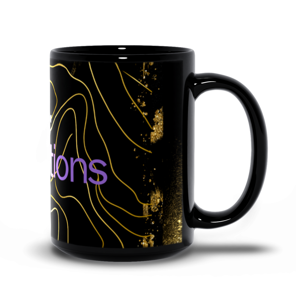 Black elegant Mugs