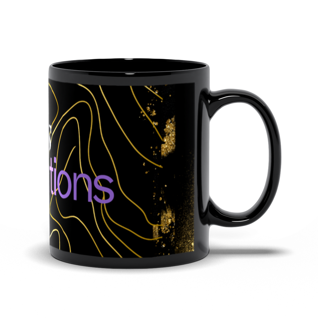 Black elegant Mugs